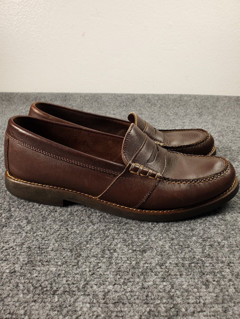 Polo by Ralph Lauren Men's Brown Leather Penny Loafers
